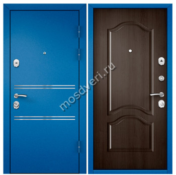 Синие входные двери в квартиру SVK-24 - купить от производителя Мосдвери Синие входные двери в квартиру SVK-24
