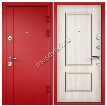 Красная входная дверь в квартиру KVD-30 - купить от производителя Мосдвери Красная входная дверь в квартиру KVD-30