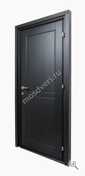 Входная дверь черного цвета, 2 резиновых уплотнителя ЧДД-025 - купить от производителя Мосдвери Входная дверь черного цвета, 2 резиновых уплотнителя ЧДД-025