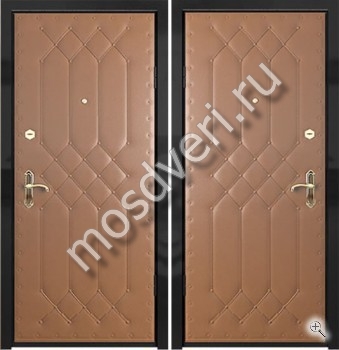 Металлическая дверь: Винилискожа дутая + Винилискожа дутая - купить от производителя Мосдвери Металлическая дверь: Винилискожа дутая + Винилискожа дутая